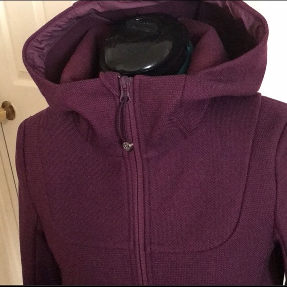 Lululemon: Plum City Softshell Tweed Knee Length Coat Size 4 - Picture 7 of 7